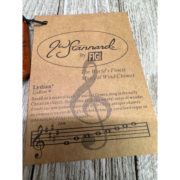 Vtg J.W. Stannard Lydian Fiji Hand Tuned Wind Chimes Musical w/ Box 19" L - Picture 5 of 10